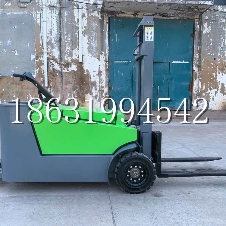 集贤县小型电动叉车1吨2吨步行站驾式电瓶堆高充电装卸车液压升降车铲车